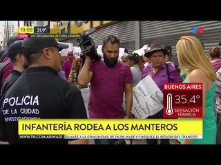 Desalojan mas de 500 puestos de manteros en Liniers