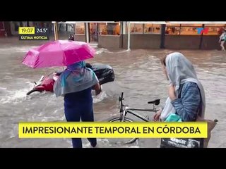 Impresionante temporal en Córdoba