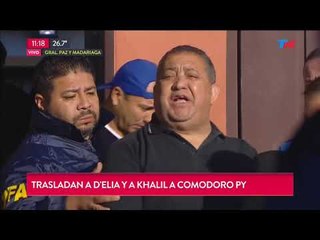 Así trasladaban a Khalil y Luis D'Elía a Comodoro Py