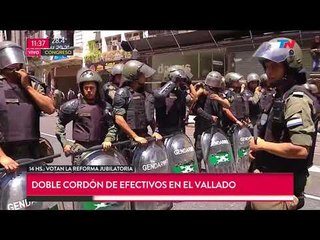 Debate por la reforma: Fuerte operativo de seguridad