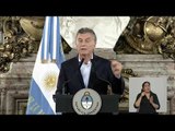 Macri habló con la prensa tras los incidentes en el Congreso