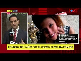 Condena de 13 años por el crimen de Melina Romero