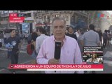 La agresión a Julio Bazán y el equipo de TN en la 9 de Julio
