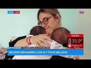 #SomosFamilia: Decidió ser madre a los 42 y tuvo mellizos