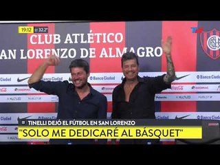 Tinelli dejó el fútbol en San Lorenzo