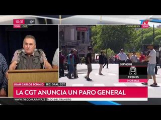 La CGT anunció el paro general de 24hs
