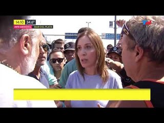 Vidal enfrentó un piquete en Mar del Plata