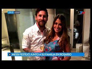Así recibió Messi el nuevo año