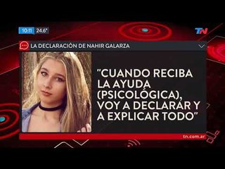 La declaracion de Nahir Galarza, acausada de matar a su novio en Gualeguaychú