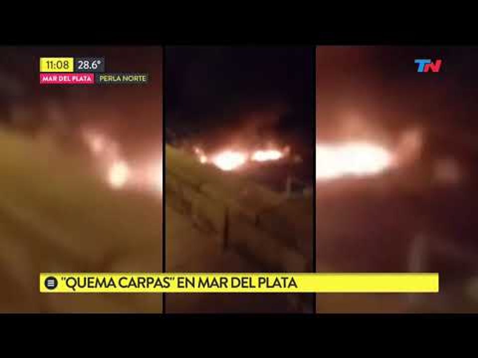 "Quema carpas" en Mar del Plata