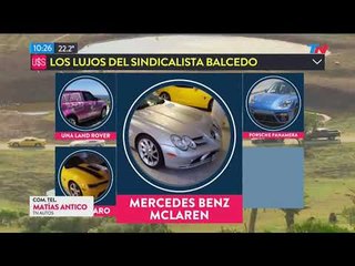 Los lujos del sindicalista Balcedo: Autos, aviones y armas