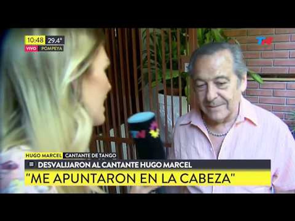 Desvalijaron la casa del cantante Hugo Marcel