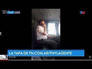 Viral manejó un micro de larga distancia hablando por celular