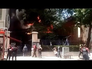 Se incendió un restaurante en Belgrano