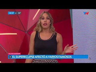 El supereclipse afectó a varios famosos