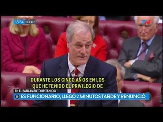 El funcionario inglés que llego 2 minutos tarde y renunció