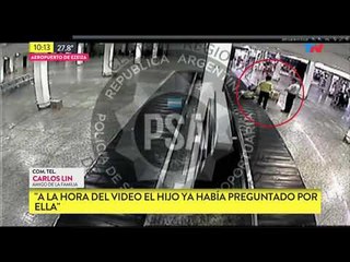 Nuevas imágenes de la mujer china perdida en Ezeiza