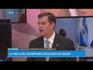 El embajador de EEUU habló con Nelson Castro