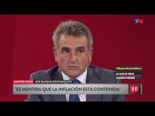 Rossi: "Es mentira que la inflación esta contenida"