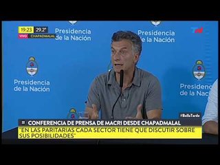 Macri y la posibilidad de una mejor oferta en paritarias