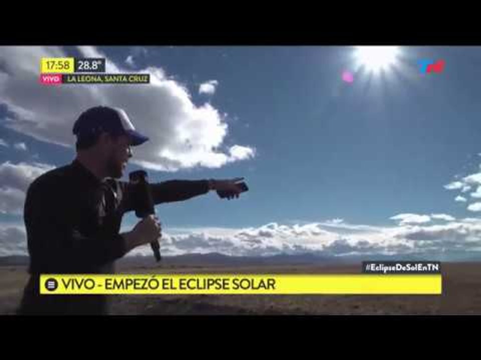 Arrancó el primer eclipse solar del año