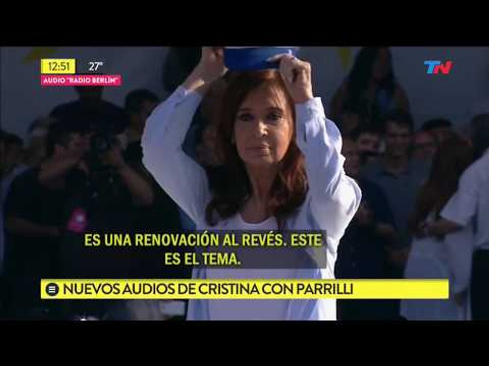 Nuevos audios de Cristina y Parrilli