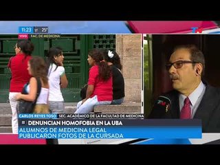 Denuncia de homofobia en la UBA
