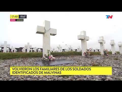 Volvieron los familiares de soldados caídos que visitaron Malvinas