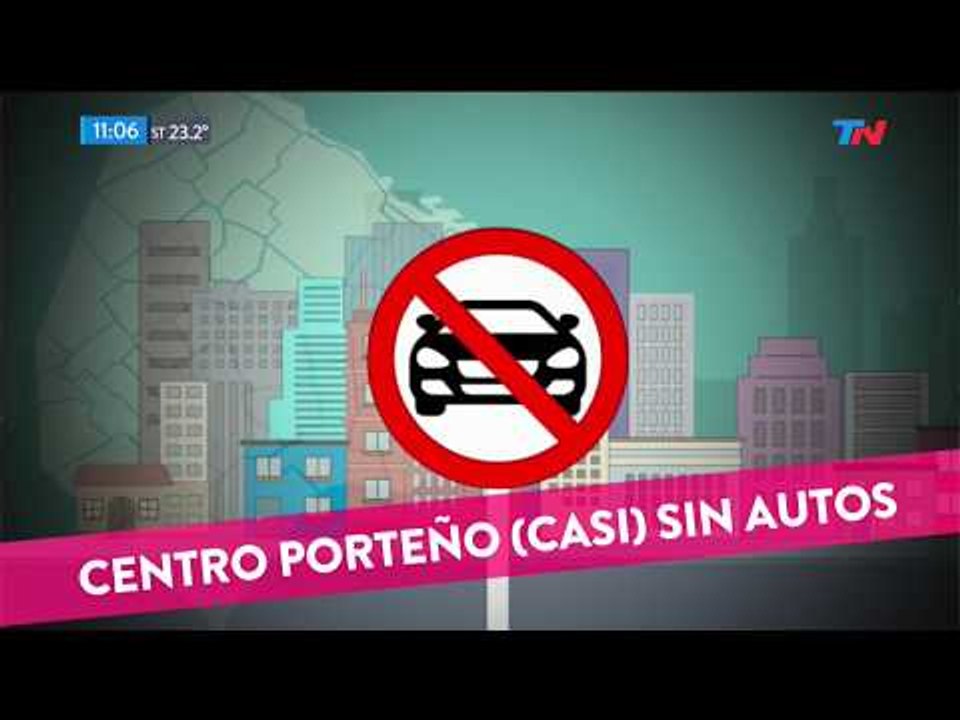 El centro porteño (casi) sin autos