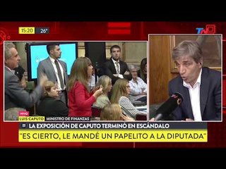 Habló Caputo tras el escándalo en el congreso