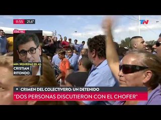 Crimen del colectivero: Habló el Ministro de Seguridad Ritondo