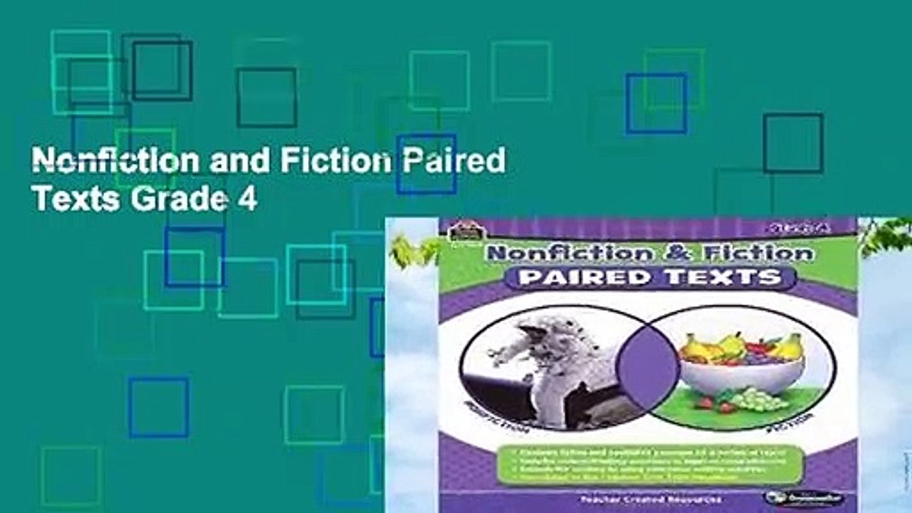 Nonfiction and Fiction Paired Texts Grade 4