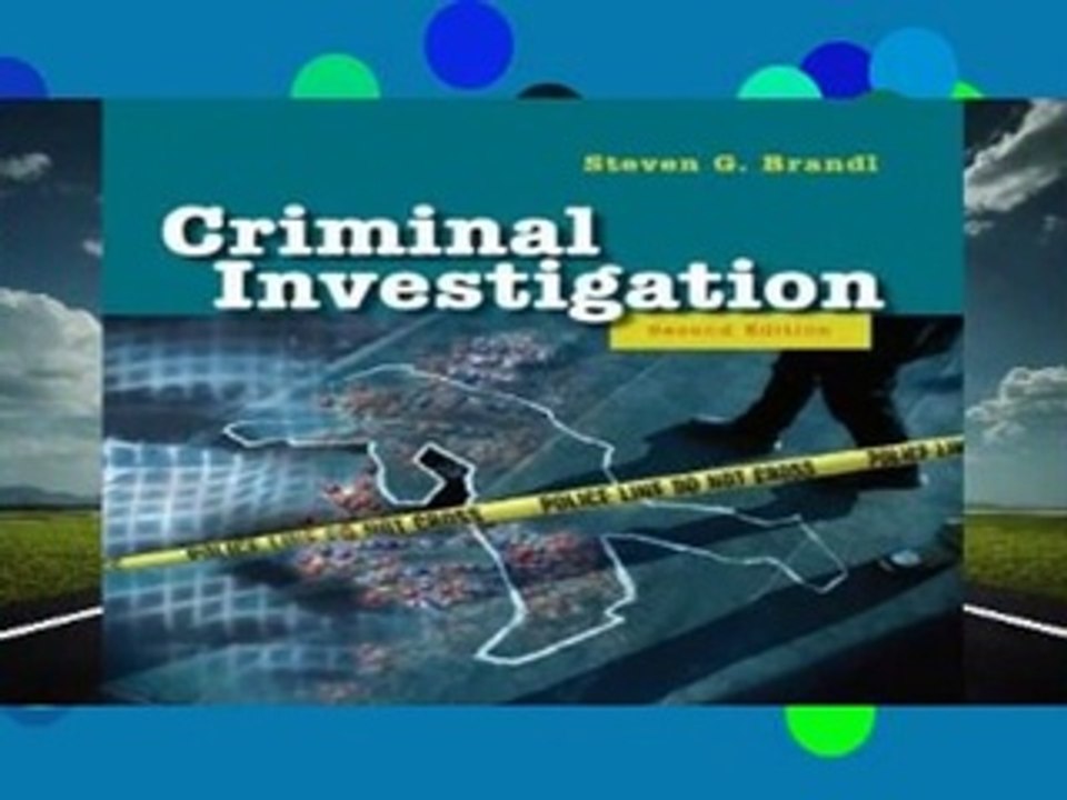 F.R.E.E [D.O.W.N.L.O.A.D] Criminal Investigation by Steven G. Brandl
