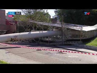 Los destrozos que dejo el temporal del fin de semana