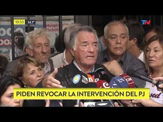 Piden revocar la intervencion del PJ