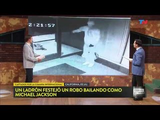 Entró a robar y festejó bailando como Michael Jackson