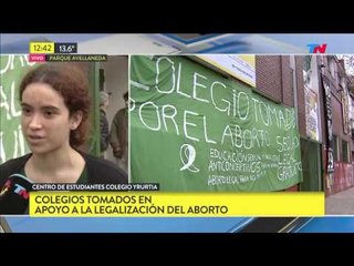 Toma de colegios para pedir el aborto legal