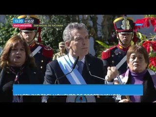 Acto de Macri en Tucumán: "No es el momento de oportunismos"