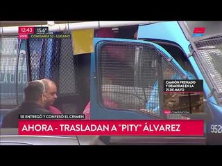 Así trasladaron a Pity Álvarez para que declare en Tribunales