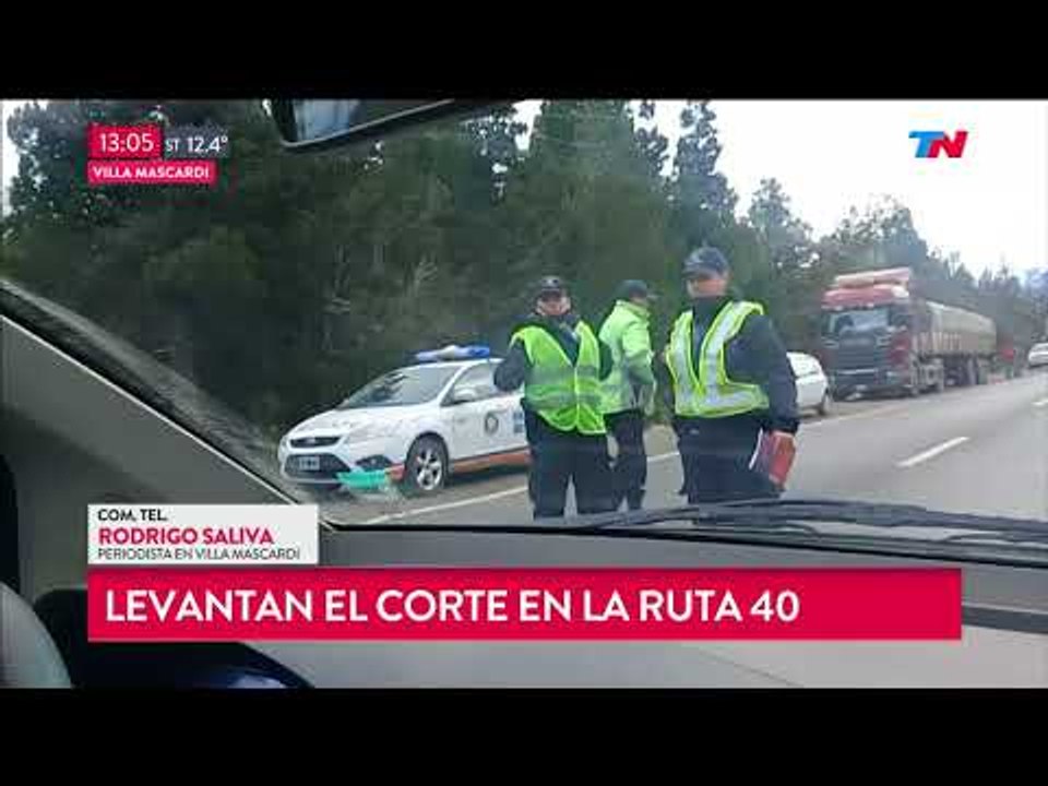 Corte en Ruta 40
