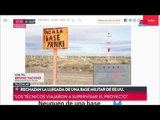 Rechazan la llegada de una base militar de EEUU