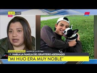 Lo asesinaron por pintar grafitis: Habló la familia
