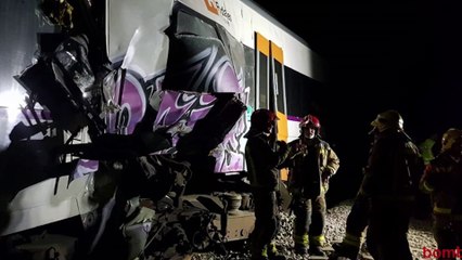 Download Video: Un muerto y varios heridos graves por el choque de dos trenes en Barcelona