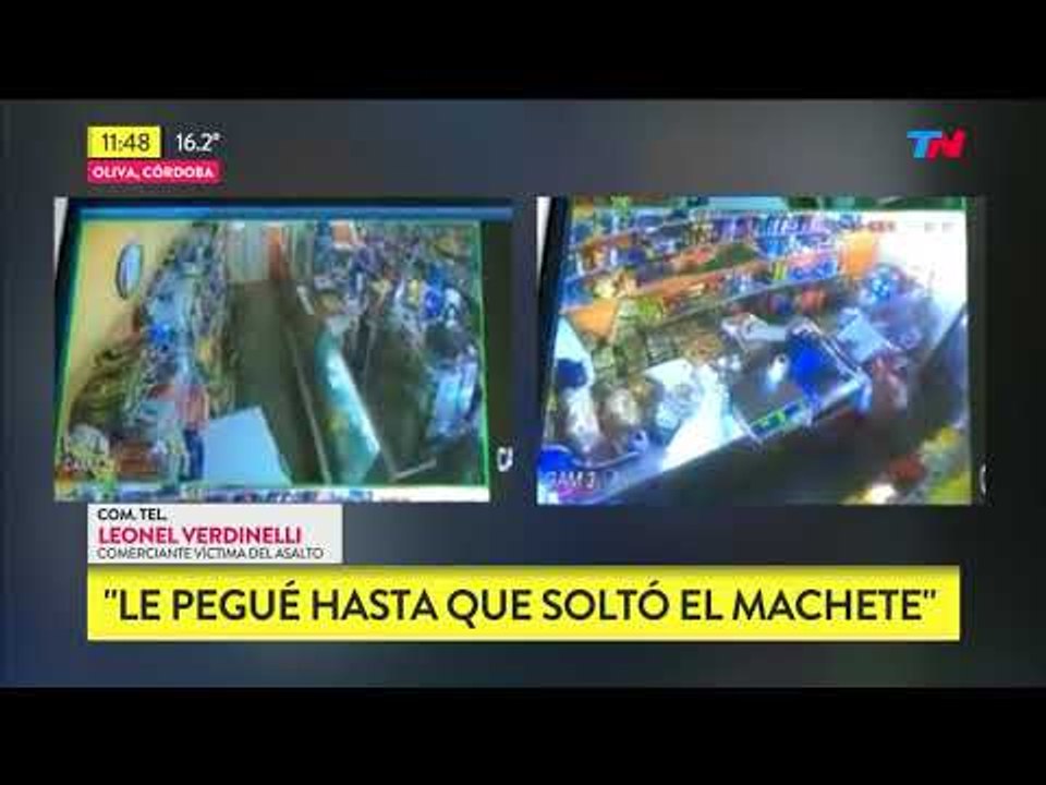 Entro a robar con un machete