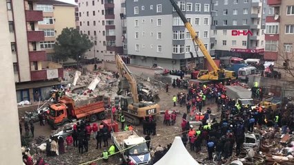 Kartal'da Enkaz Kaldırma ve Arama Çalışmaları İkinci Gününü Geride Bıraktı