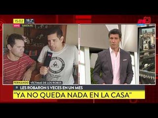 Les robaron 5 veces en un mes