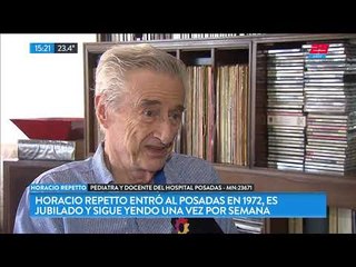 Horacio Repetto es pediatra jubilado y sigue capacitando residentes en el Hospital Posadas