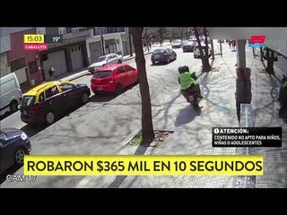 Caballito: roban 365 mil pesos en diez segundos