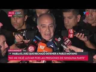 Habló el juez que rechazó detener a Pablo Moyano