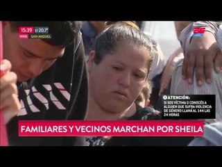 Sheila: autopsia y pedido de justicia